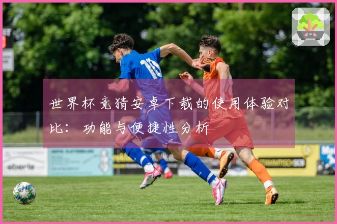 世界杯竞猜安卓下载的使用体验对比：功能与便捷性分析